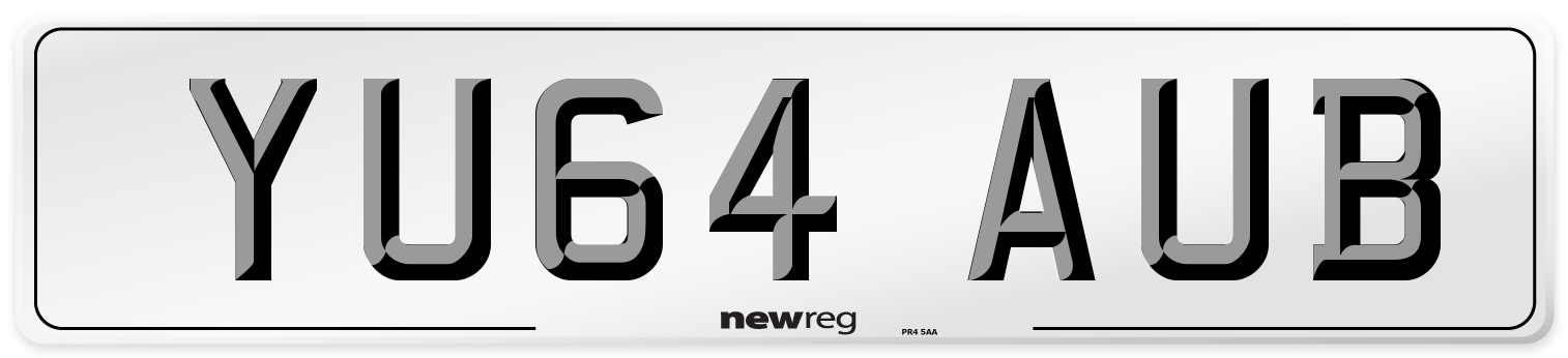 YU64 AUB Number Plate from New Reg